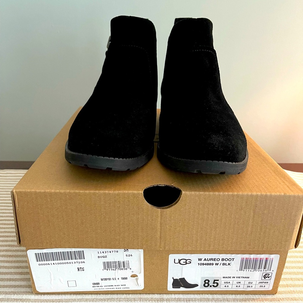 UGG black swede Aureo boot